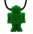 Green Junior Robot Necklace