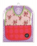 Vintage Rose & Fuchsia Circles  Feederz Bibs