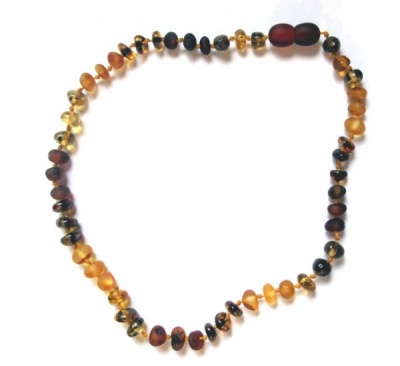 Autumn Medley Amber Necklace