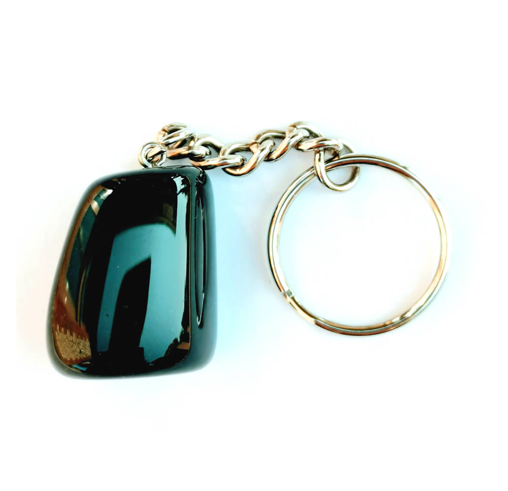 Birth Stone Keyring Gemini Black Onyx