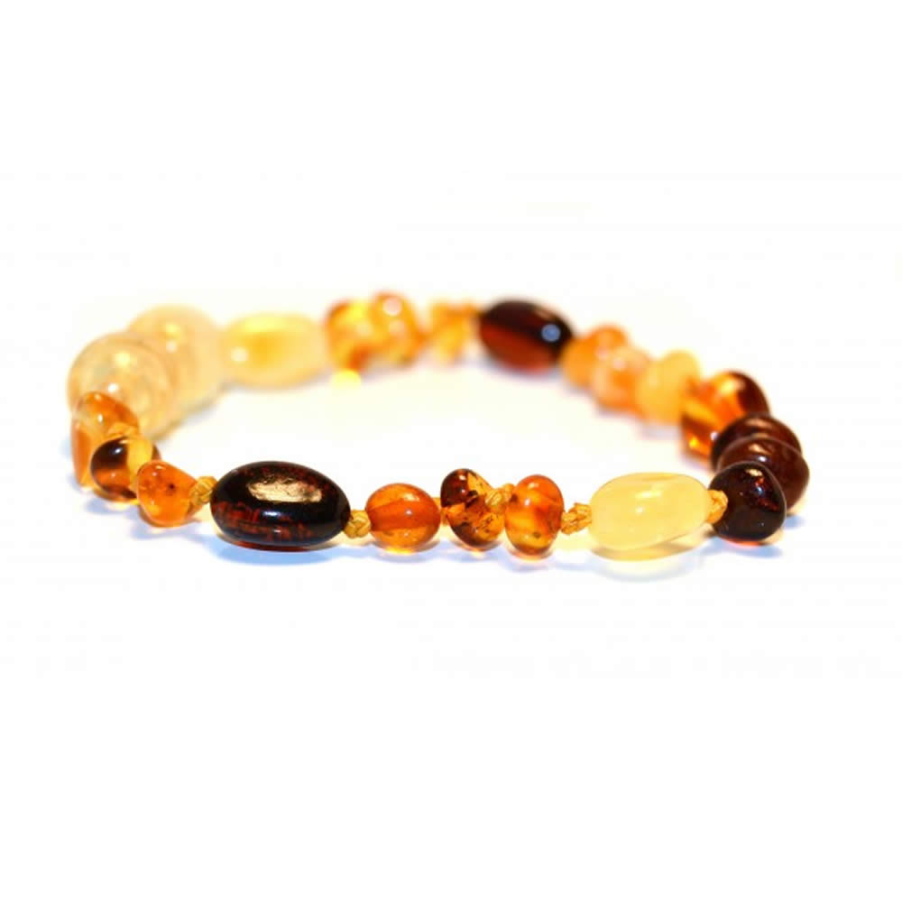 Amber Pumpkin Teething Anklet 2025