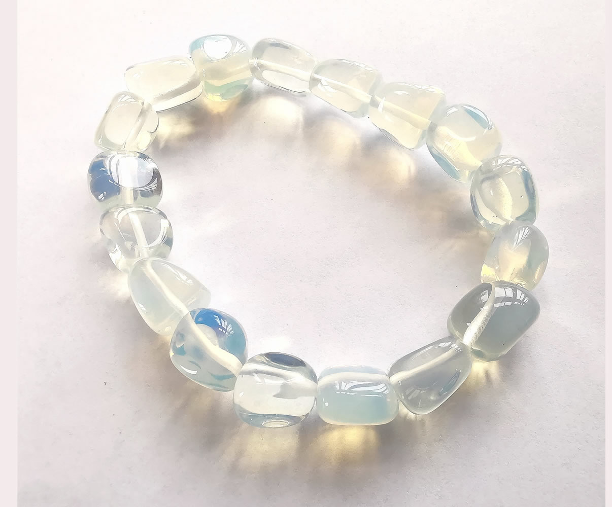 White Beads Opalite Bracelet, Opalite 8Mm Bracelet at Rs 199/piece in  Khambhat